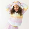 Girls * | Lola + The Boys Ombre Puffer Lightweight Jacket