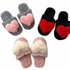 Girls * | Lola + The Boys Fuzzy Heart Slippers New Arrivals