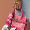 Accessories * | Lola + The Boys Girls Mini Faux Croc Purse With Horse