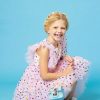 Girls * | Lola + The Boys Foil Rainbow Hearts Tulle Dress