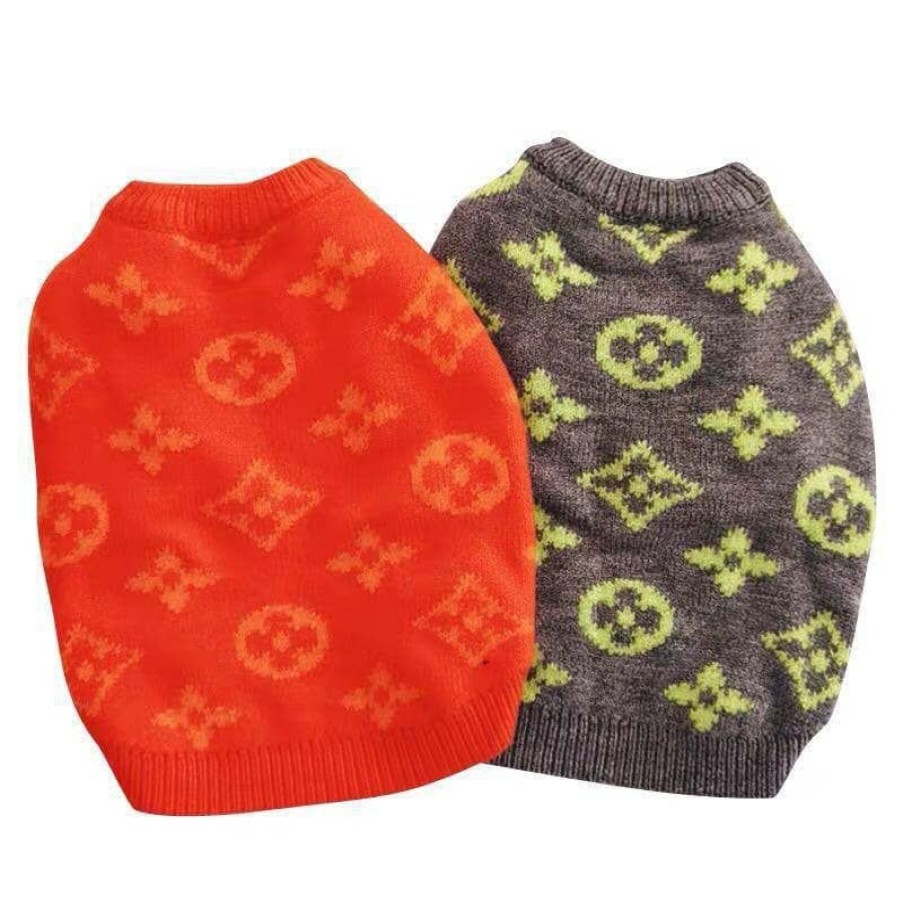 Lola + The Pups * | Lola + The Boys Chewy Vuitton Puppy Sweater