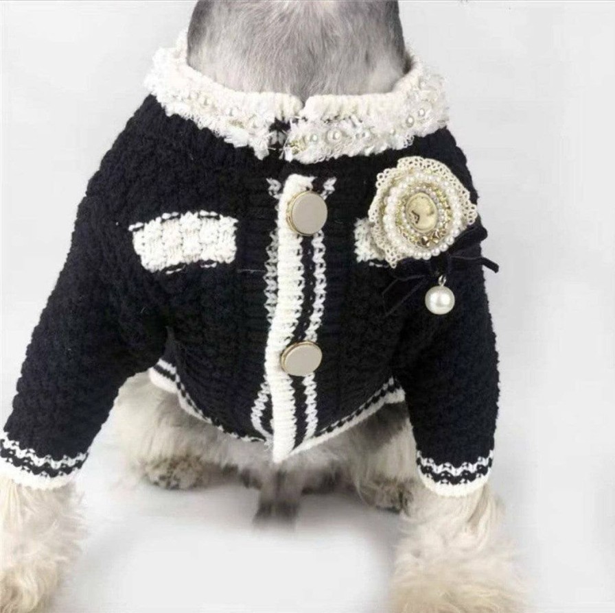 Lola + The Pups * | Lola + The Boys Coco Tweed Doggie Puppy Sweater Lola + The Pups