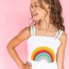 Girls * | Lola + The Boys Girls Crystal Rainbow Sun Dress