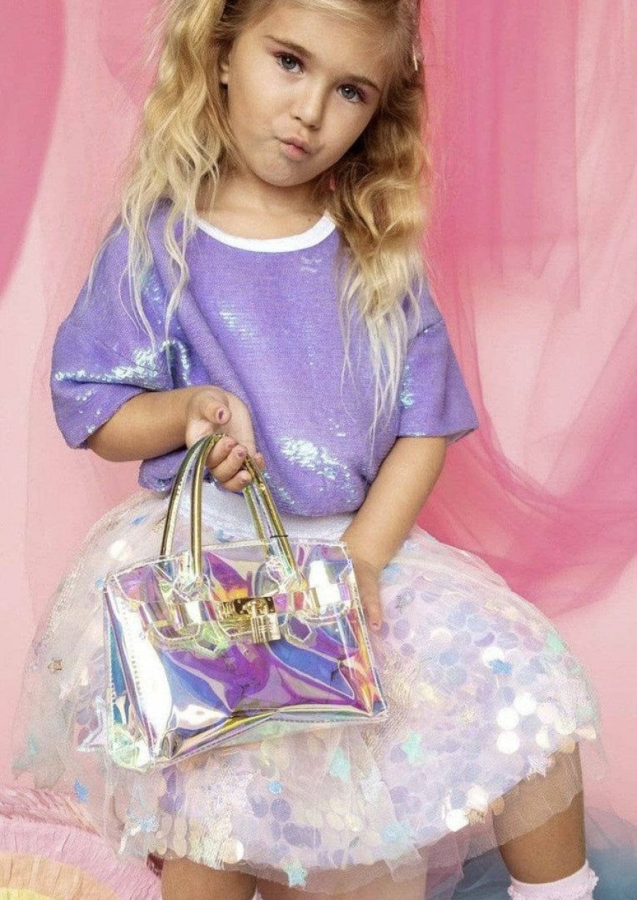 Accessories * | Lola + The Boys Hologram Magic Purse