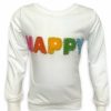 Girls * | Lola + The Boys New Arrivals Happy Crystal Sweatshirt