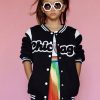 Girls * | Lola + The Boys Girls Chicago Varsity Bomber Jacket