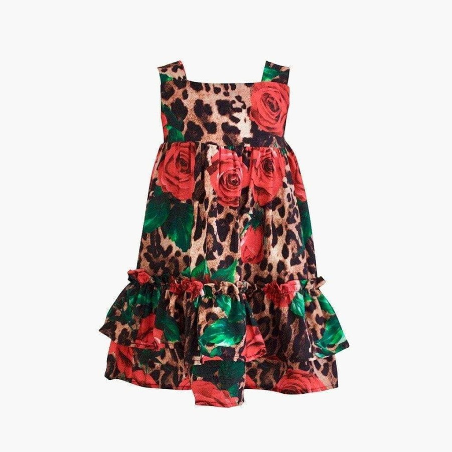 Girls * | Lola And The Boys Wild Rose Dress Girls