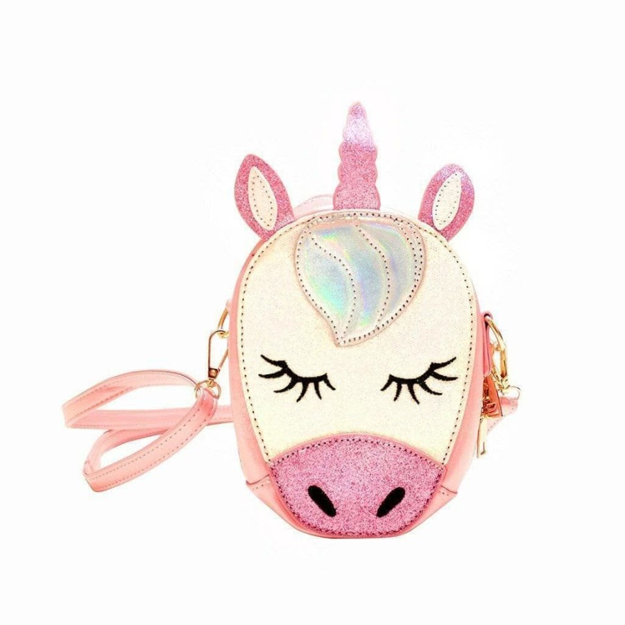 Accessories * | Lola & The Boys Mini Unicorn Head Purse