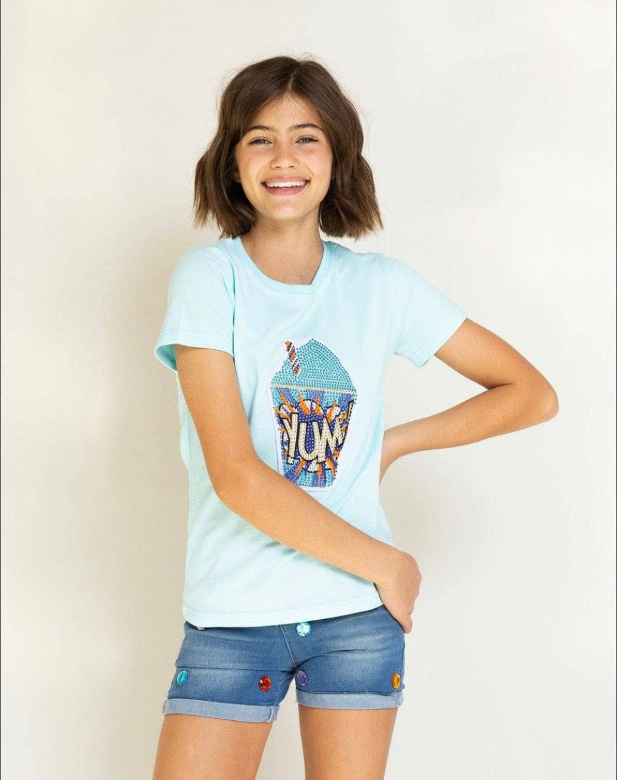 Girls * | Lola + The Boys Girls Yum Crystal Tee