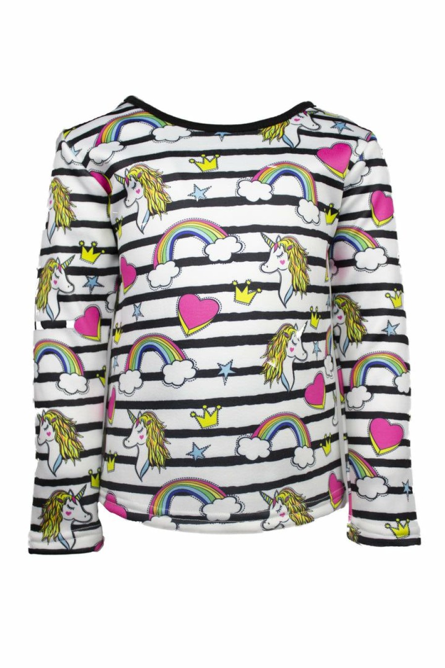 Girls * | Lola & The Boys Unicorn Doodle Sweatshirt Girls