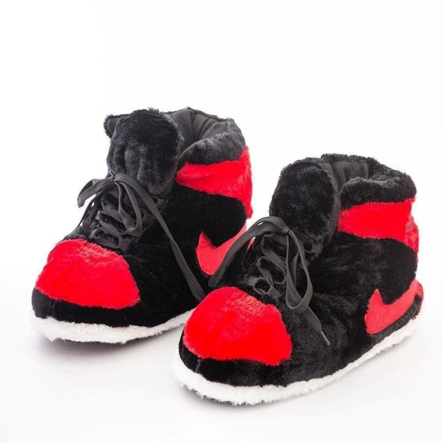 Girls * | Lola + The Boys Red Comfy Slippers Girls One Size Fits Ages 10+