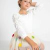 Girls * | Lola + The Boys New Arrivals Gem Queen Puff Sleeve Blouse