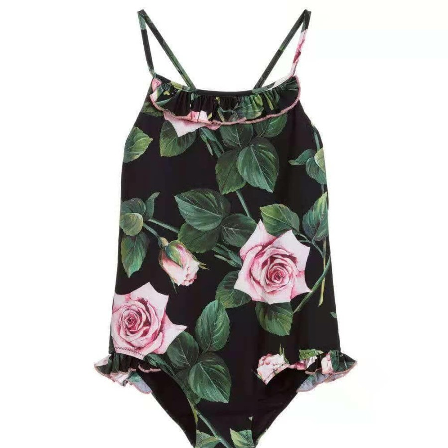 Girls * | Lola + The Boys Rose Garden Swimsuit