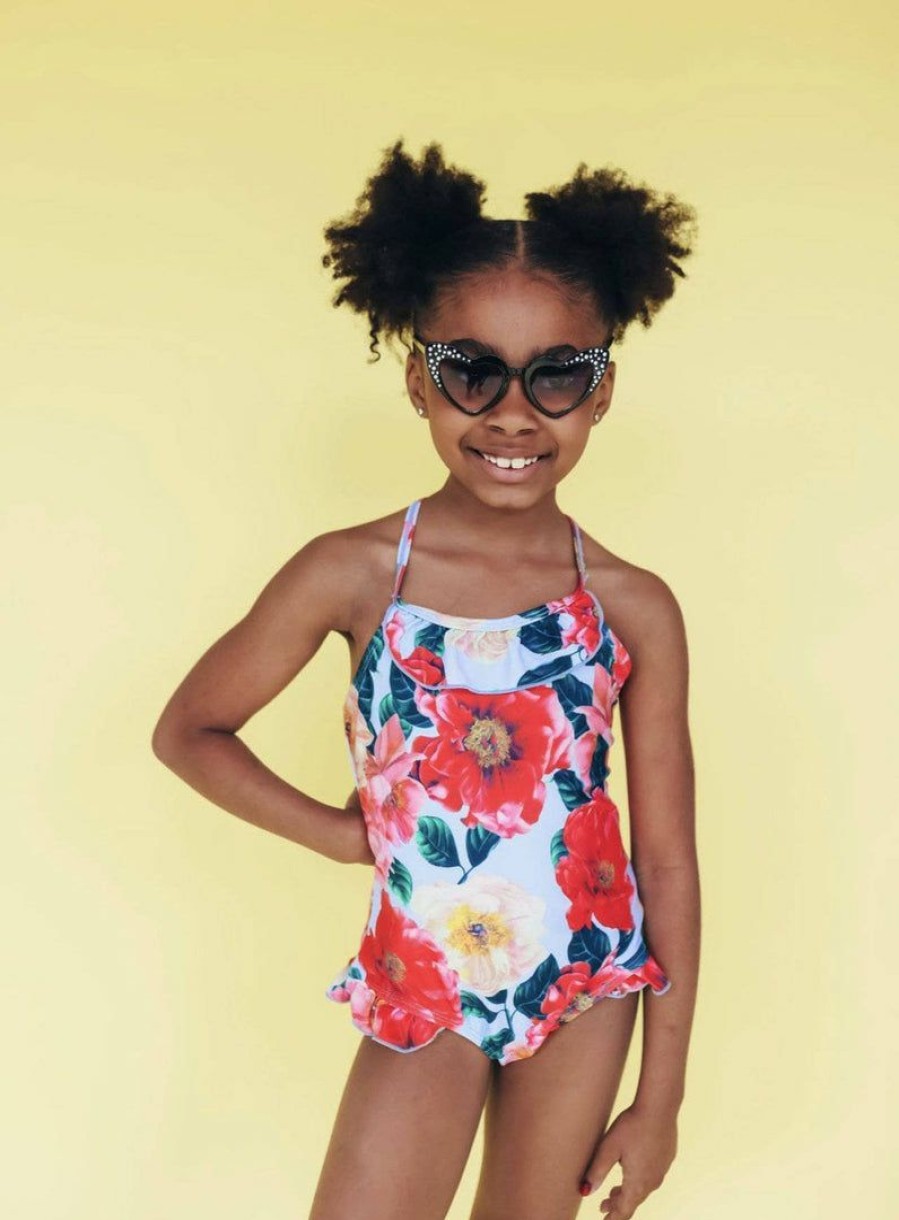 Girls * | Lola + The Boys Girls Floral Dream Swimsuit