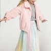 Girls * | Lola + The Boys Girls Sparkly Rainbow Midi Skirt