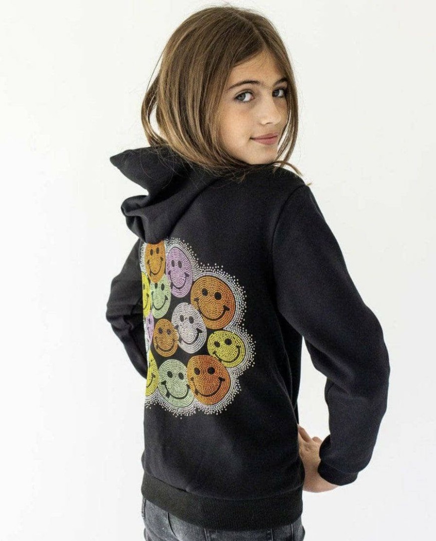 Girls * | Lola & The Boys All Smiles Crystal Hoodie