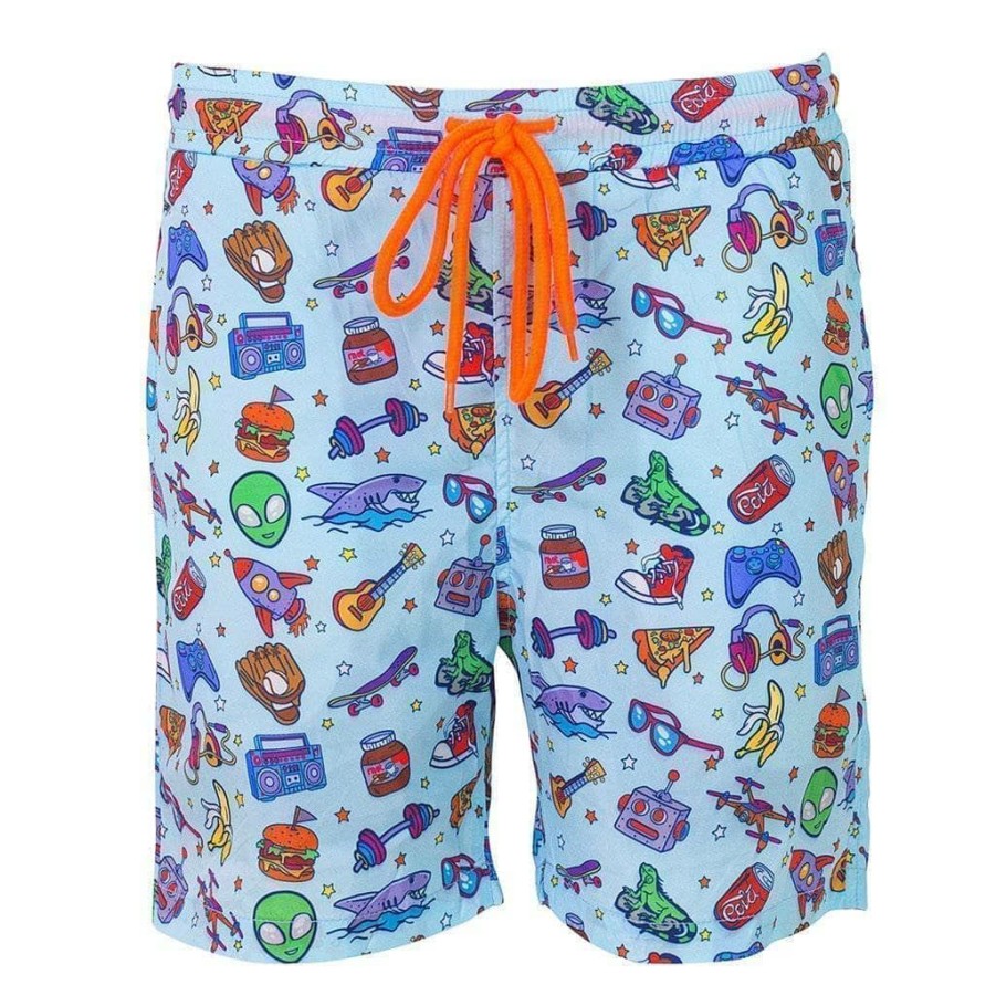 Boys * | Lola + The Boys Alien Doodle Swim Shorts