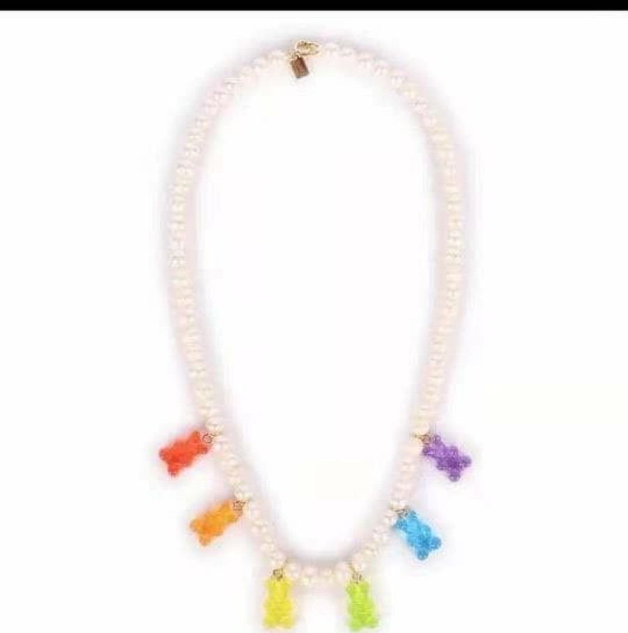 Accessories * | Lola + The Boys Gummy Bear Pearl Necklace