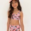 Girls * | Lola + The Boys Girls Double Rainbow 2 Piece Swimsuit Multi