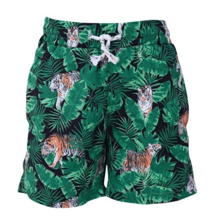 Boys * | Lola + The Boys Boys Tiger Swim Shorts