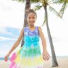 Girls * | Lola + The Boys Girls South Beach Tie Dye Dress Multi