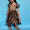 Girls * | Lola + The Boys Cheetah Tulle Dress