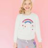 Girls * | Lola + The Boys Happy Cloud Fuzzy Sweater