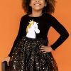 Girls * | Lola + The Boys Sleepy Unicorn Stardust Tutu Dress Girls