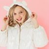 Girls * | Lola + The Boys Iridescent Unicorn Puffer Coat