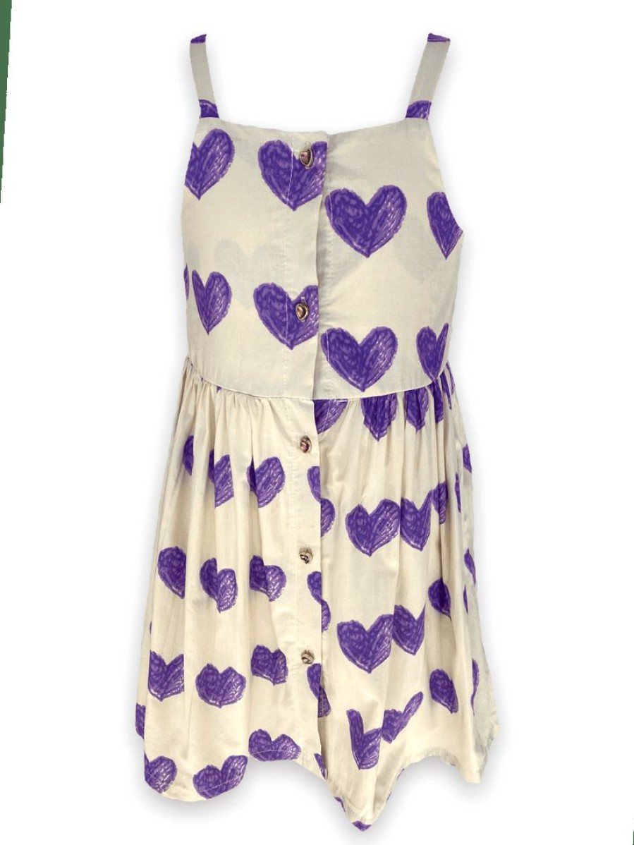 Girls * | Lola + The Boys Crayon Hearts Dress