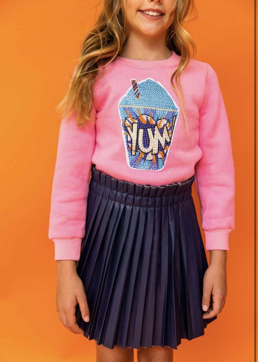 Girls * | Lola + The Boys Peachy Yum Sweatshirt