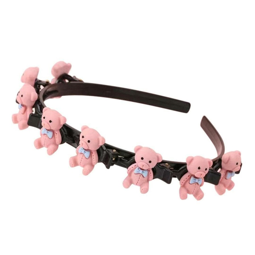 Accessories * | Lola + The Boys All Over Teddy Bear Headband Girls