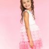 Girls * | Lola + The Boys New Arrivals Ombre Jewel Dress Pink