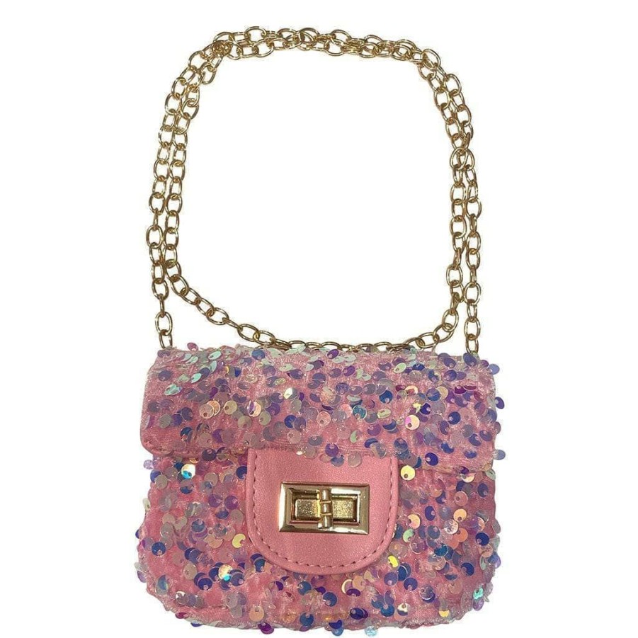 Accessories * | Lola + The Boys Girls Mini Coco Sequin Purse