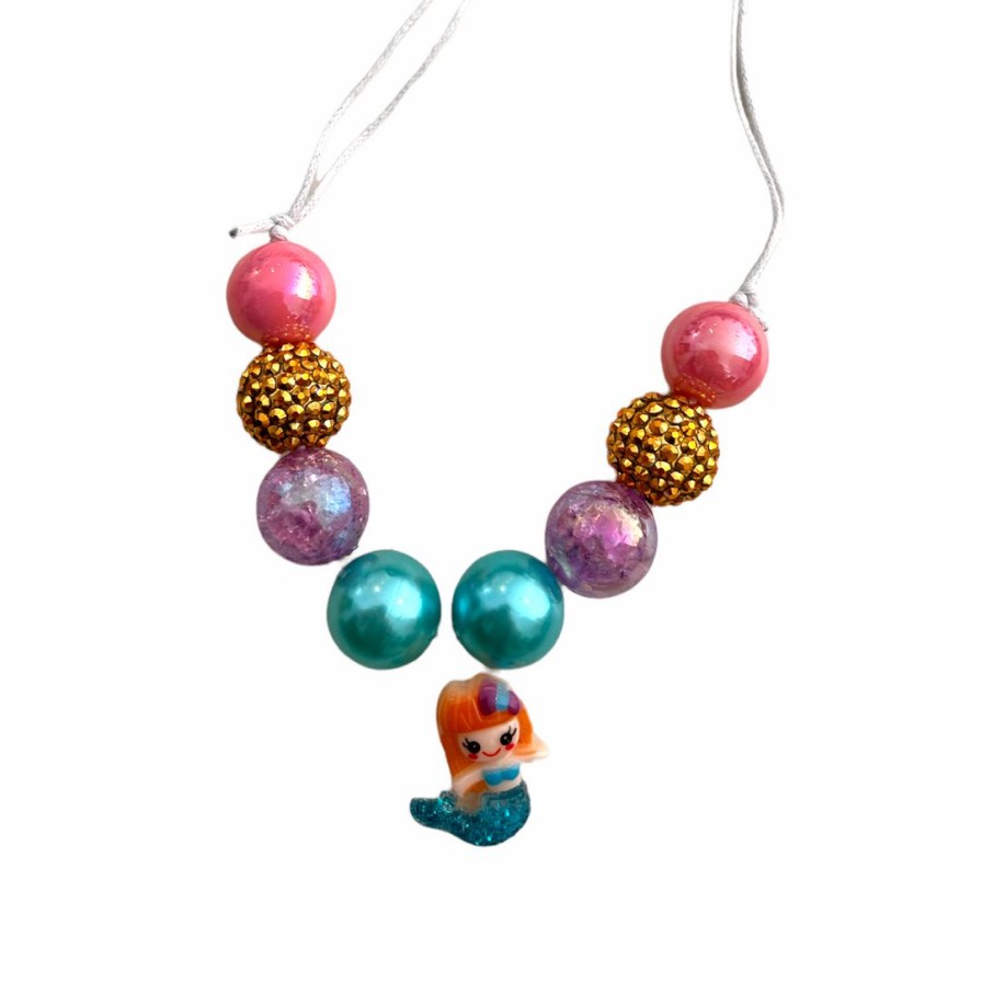 Accessories * | Lola + The Boys New Arrivals Mermaid Gumball Necklaces