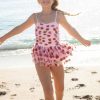 Girls * | Lola + The Boys Strawberry Shortcake Tulle Swimsuit New Arrivals