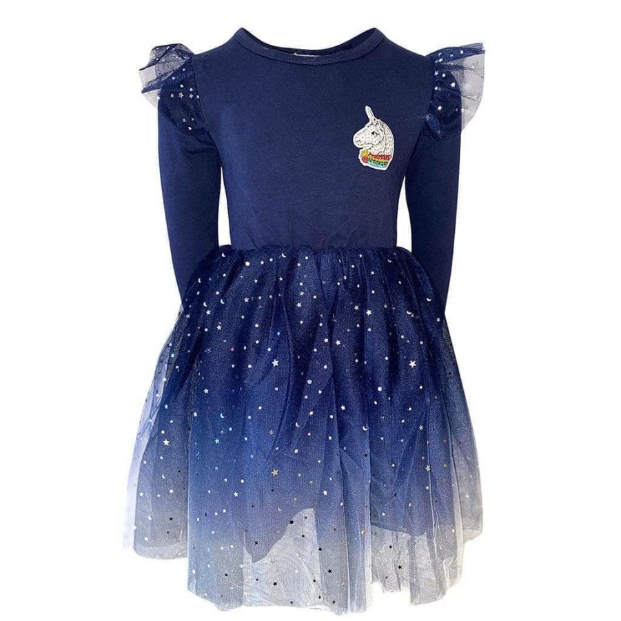 Girls * | Lola + The Boys Girls Unicorn Stardust Tutu Dress