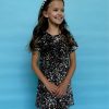 Girls * | Lola + The Boys Girls Shimmer Stardust Sequin Dress