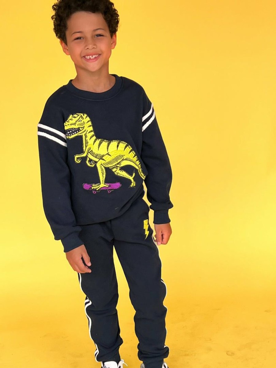 Boys * | Lola & The Boys T-Rex Varsity Set