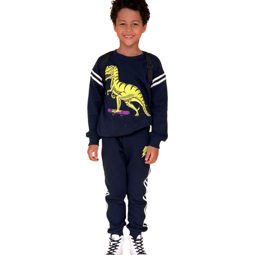 Boys * | Lola & The Boys T-Rex Varsity Set