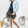 Girls * | Lola + The Boys Ice Princess Crystal Bomber Girls Blue