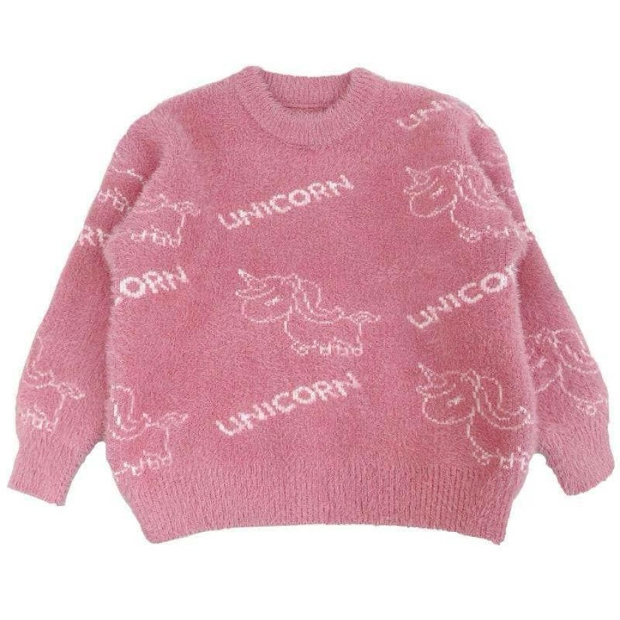 Girls * | Lola & The Boys New Arrivals Unicorn Lover Sweater