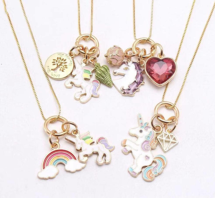 Accessories * | Lola + The Boys Charm Necklace Jewelry