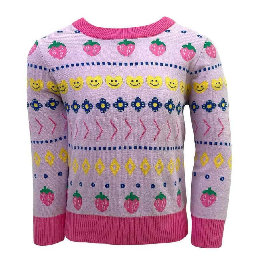 Girls * | Lola & The Boys New Arrivals Smiles And Berries Sweater