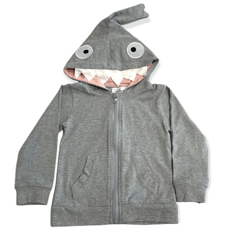 Boys * | Lola + The Boys Shark Bait Hooded Jacket